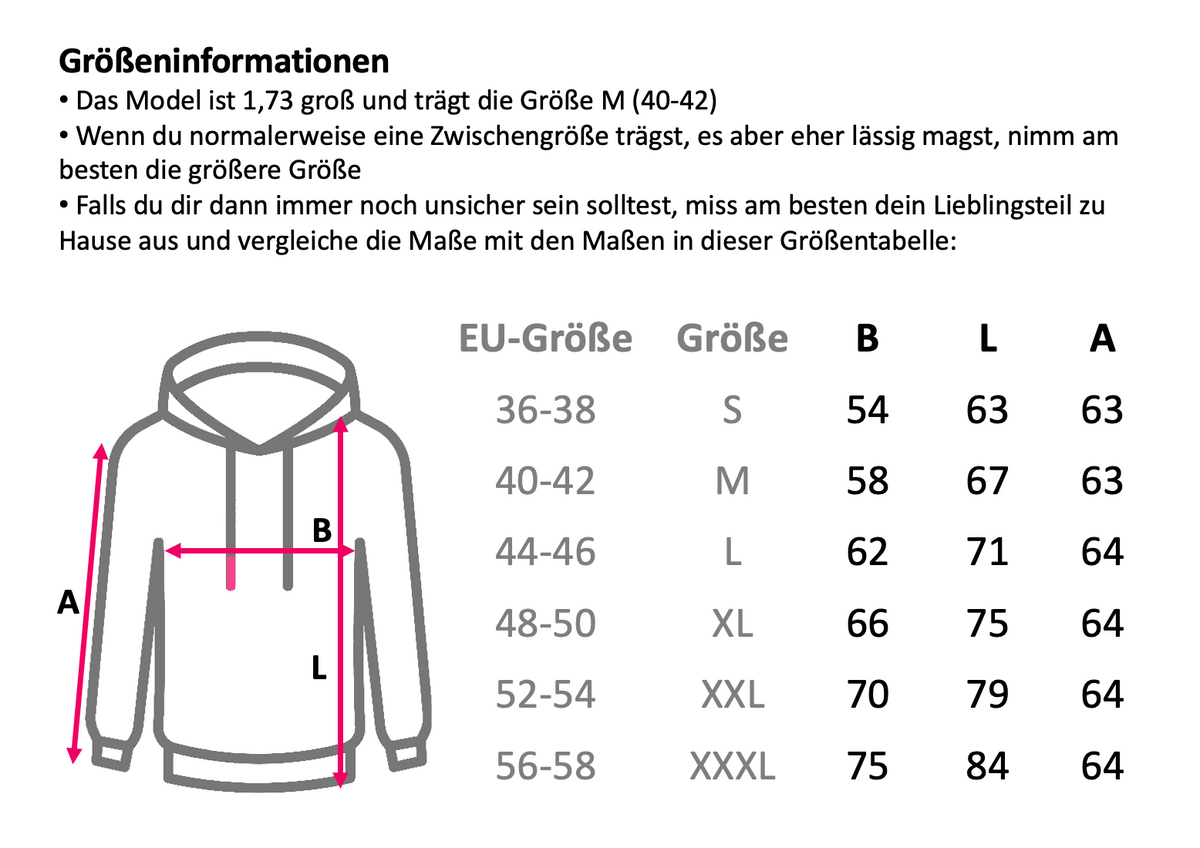 Größentabelle