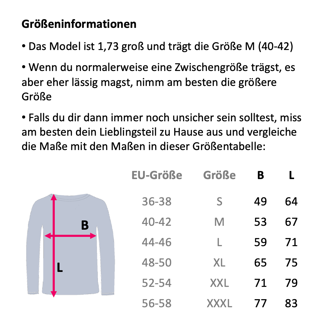 Größentabelle