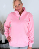 Herzlein® Sweatshirt mit Reißverschluss in Rosa
