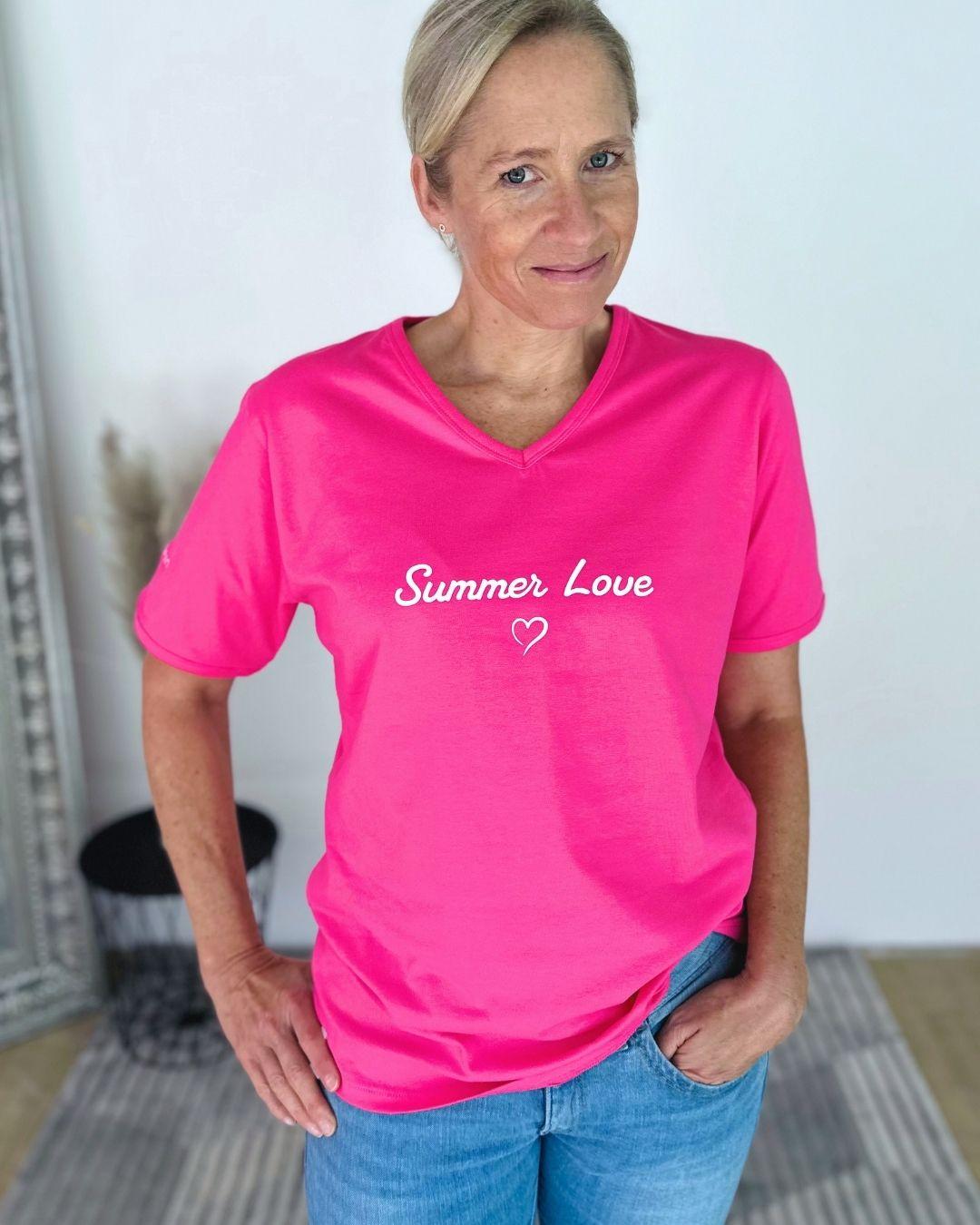 Herzlein® T-Shirt "Summer Love" in Pink