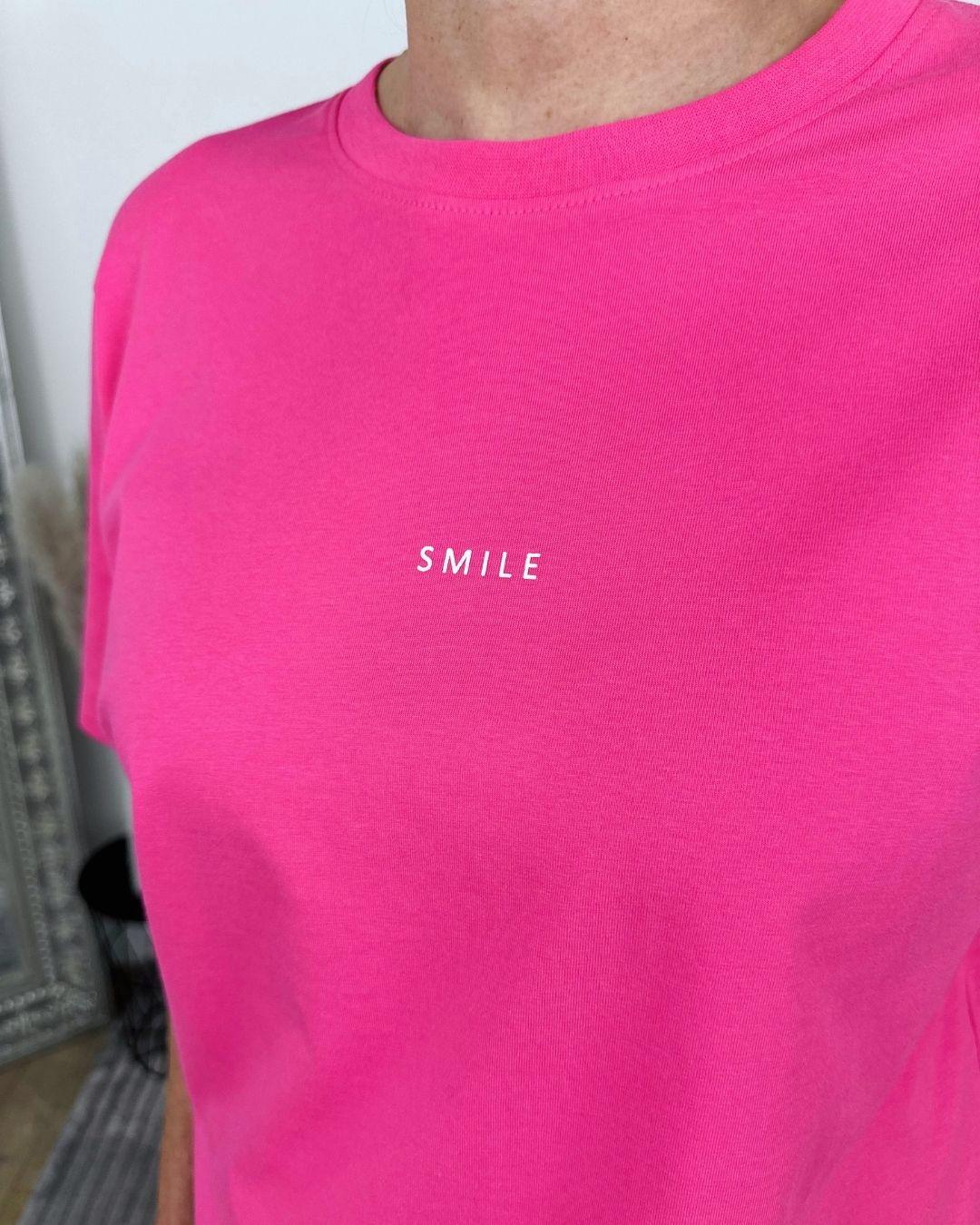 Herzlein® T-Shirt Essentials - "SMILE" in Pink