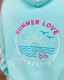 Herzlein® Sweatjacke "Summer Love" in Mint