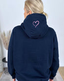 Herzlein® Hoodie "Vintage" in Navy