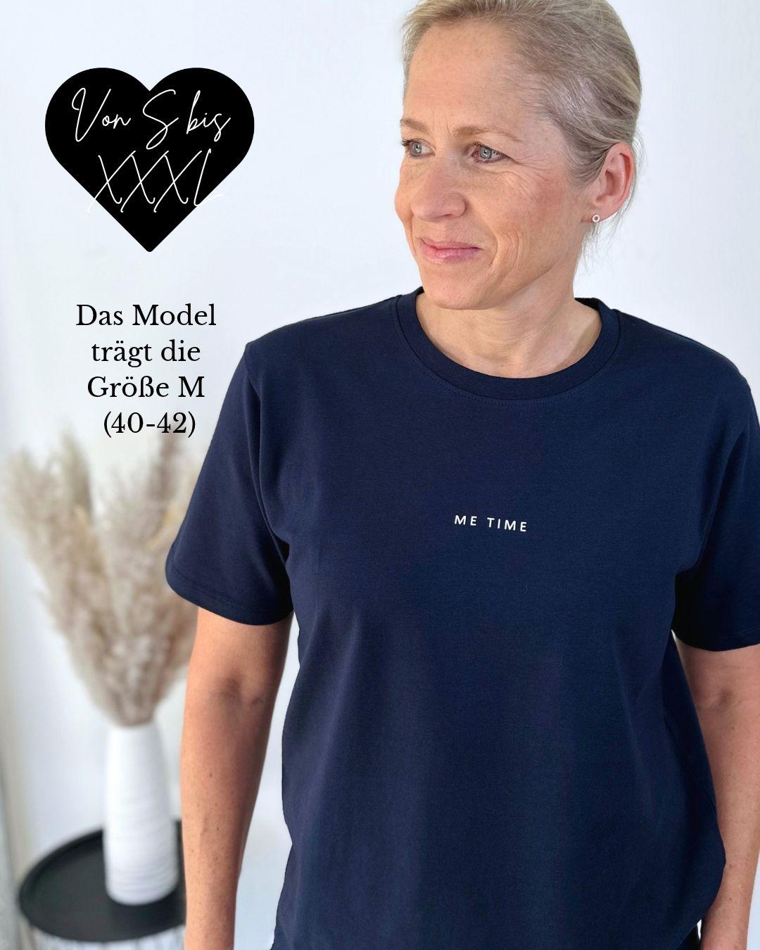 Herzlein® T-Shirt Essentials - "ME TIME" in Navy