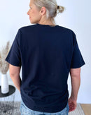 Herzlein® T-Shirt Essentials - "WUNDERBAR" in Navy