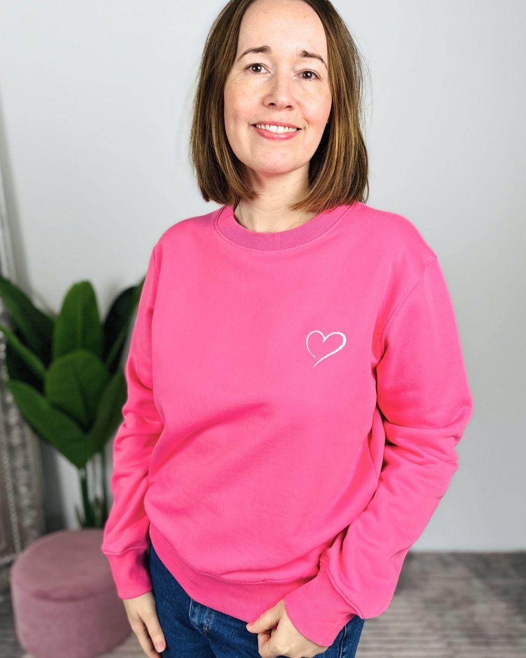 Herzlein® Sweatshirt "Herzchen" in Pink