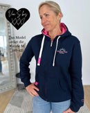 Herzlein® Sweatjacke "Summer Love" in Navy Blau
