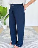 Herzlein® Lounge Hose in Navy Blau