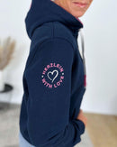 Herzlein® Sweatjacke "Summer Love" in Navy Blau
