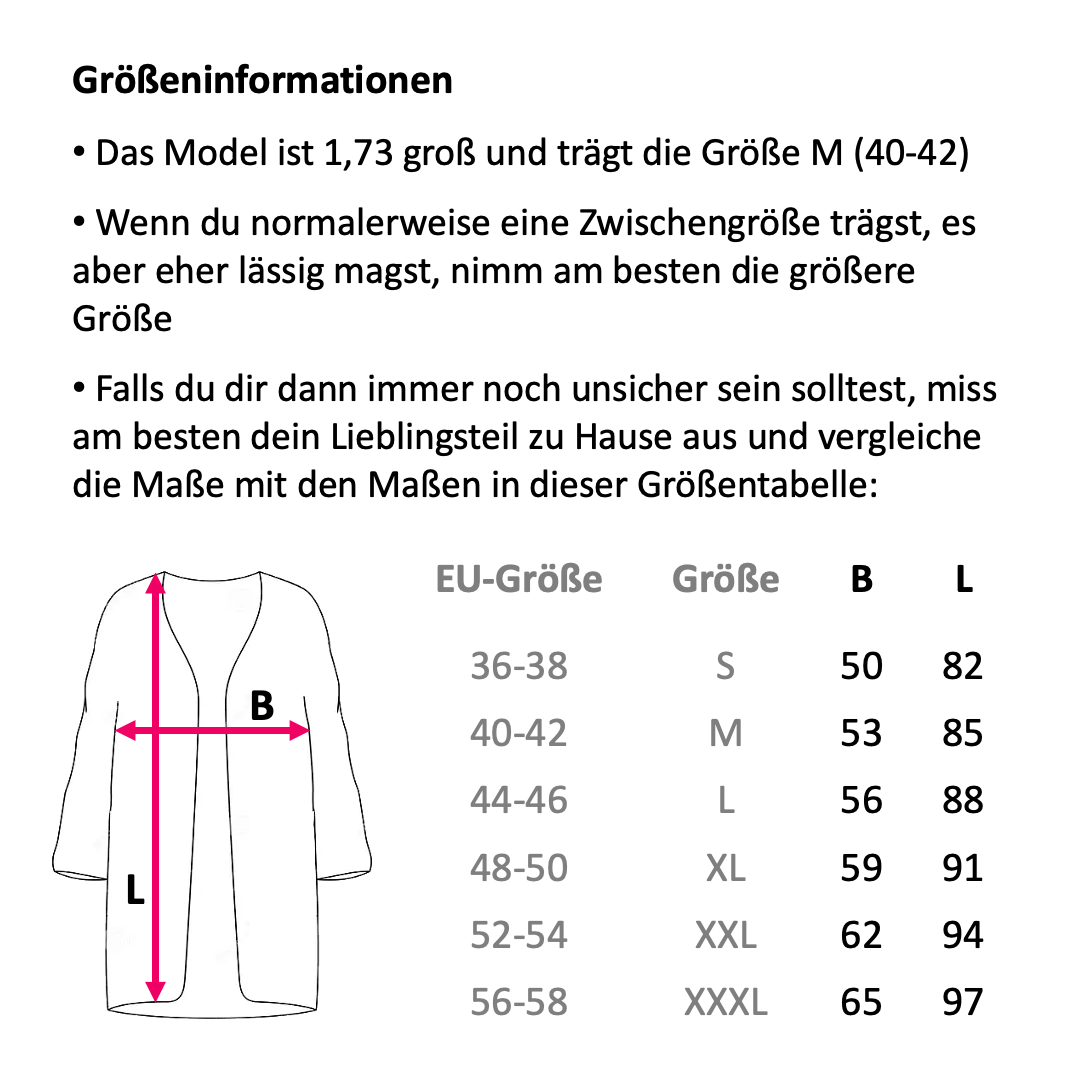 Größentabelle