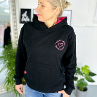 Herzlein® Hoodie "Feel Good" in Schwarz