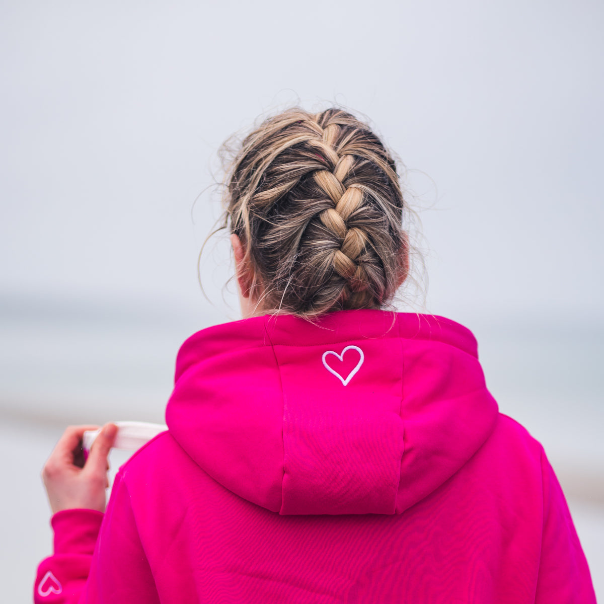 Herzlein® Vintage Hoodie in Pink