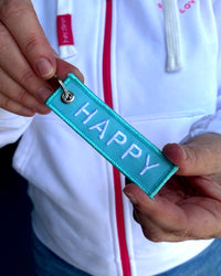 Herzlein® Schlüsselanhänger HAPPY in Mint