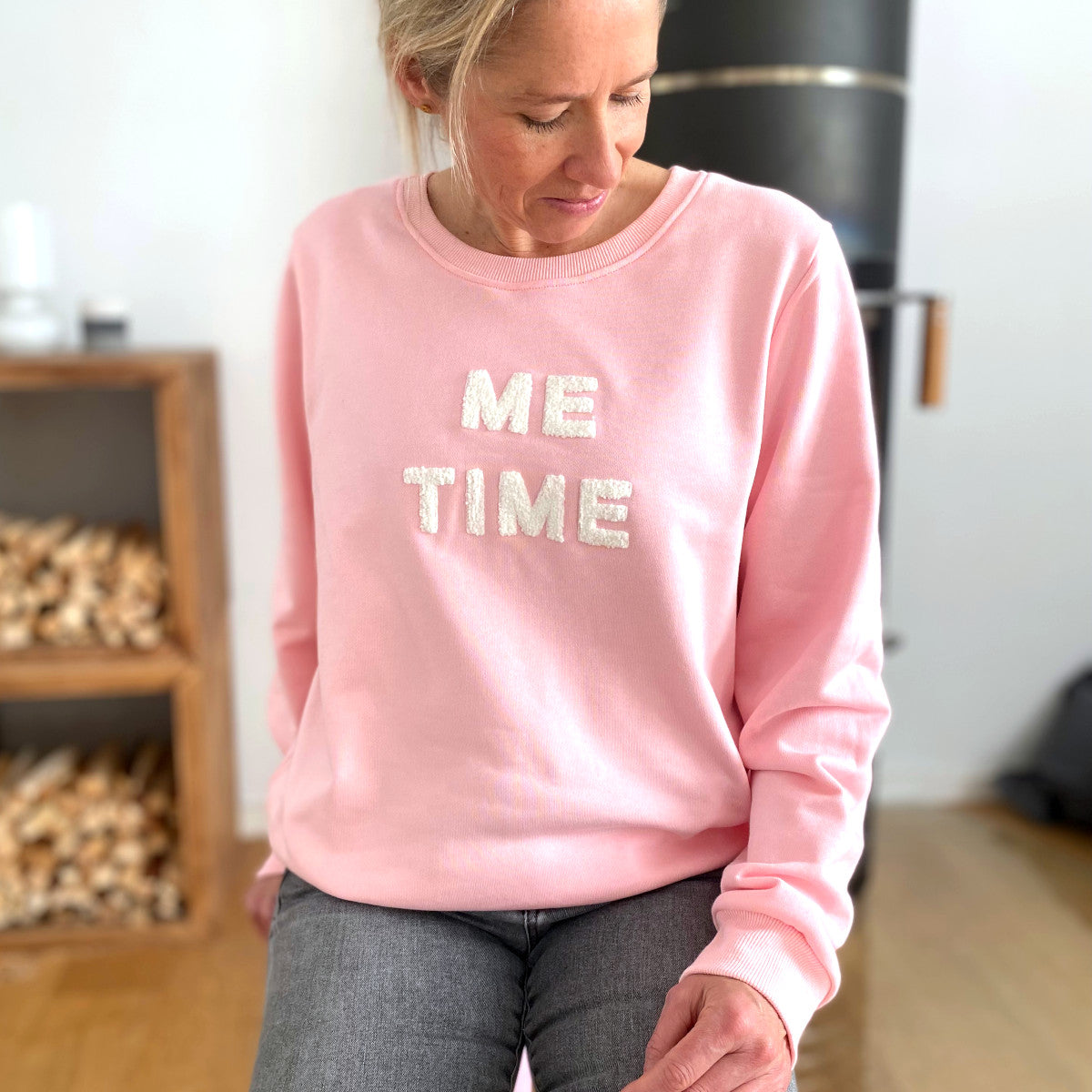 Herzlein® Sweatshirt "ME TIME" in Rosa
