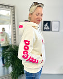 Herzlein® Sweatjacke "Feel Good" in Creme