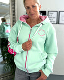 Herzlein® Sweatjacke "Feel Good" in Mint