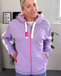 Herzlein® Sweatjacke "Summer Love" in Lavendel