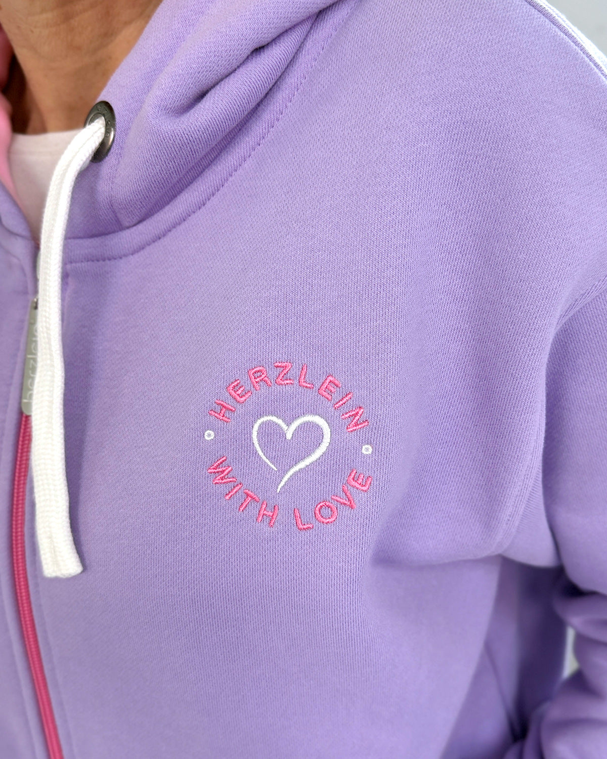 Herzlein® Sweatjacke "Summer Love" in Lavendel
