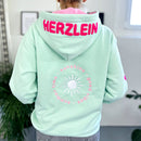 Herzlein® Sweatjacke "Summer Love" in Mint
