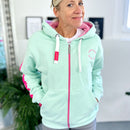 Herzlein® Sweatjacke "Summer Love" in Mint