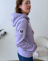 Herzlein® Sweatjacke "Sunshine on my Mind" in Lavendel