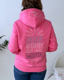 Herzlein® Sweatjacke "Sunshine on my Mind" in Pink