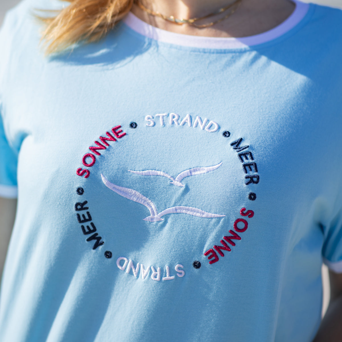 Herzlein® T-Shirt "Möwen" in Hellblau