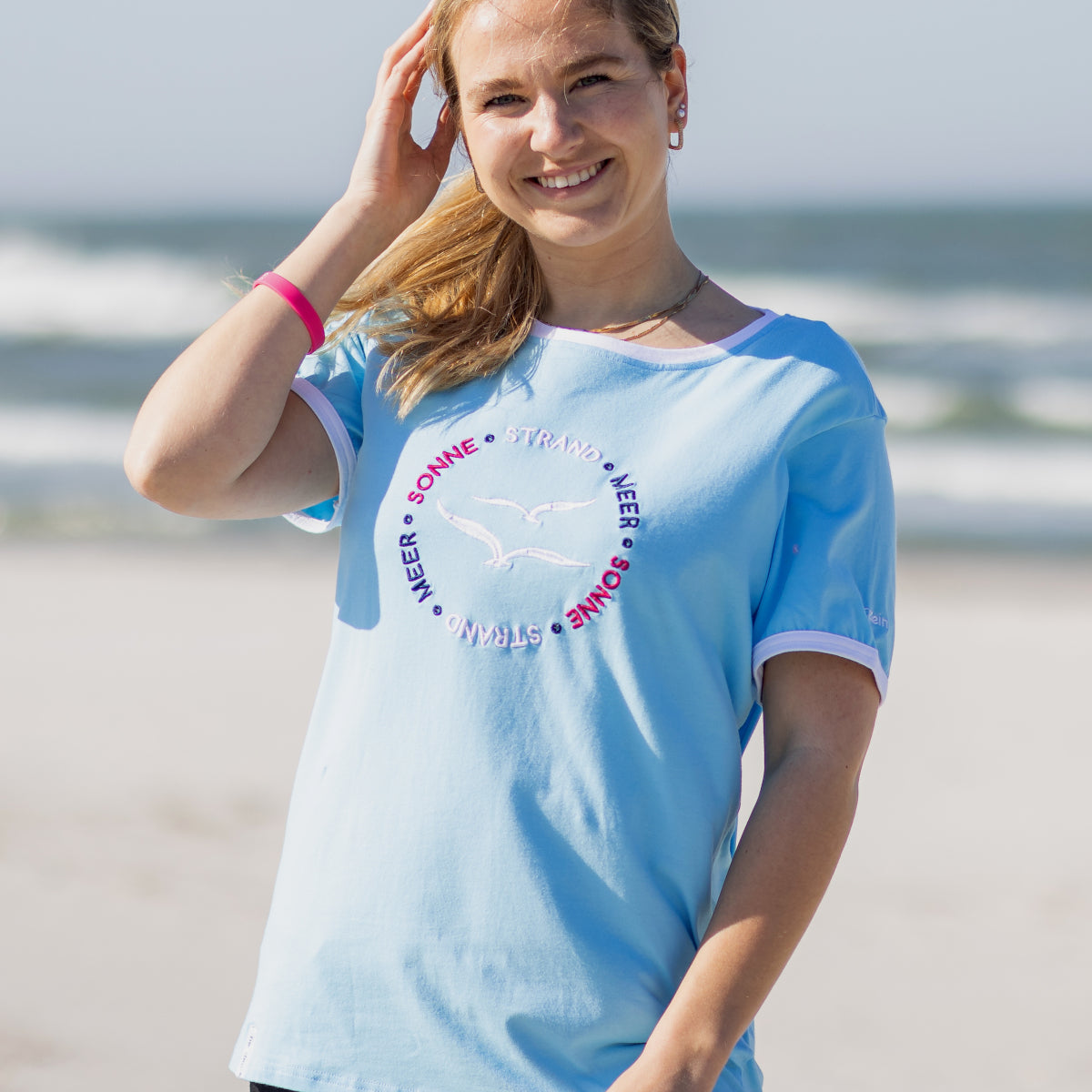 Herzlein® T-Shirt "Möwen" in Hellblau