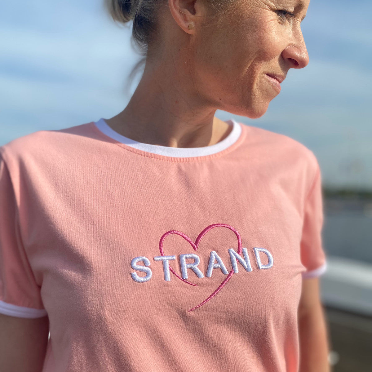 Herzlein® T-Shirt "Strand" in Apricot
