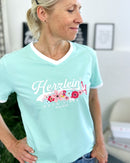Herzlein® T-Shirt "Flowers" in Mint