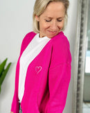 Herzlein® Cardigan "Vanessa" in Fuschia