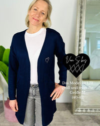Herzlein® Cardigan "Vanessa" in Navy Blau
