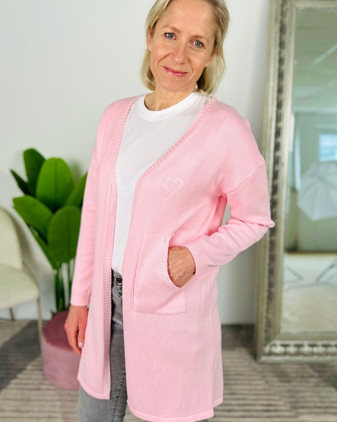 Herzlein® Cardigan "Vanessa" in Rosa