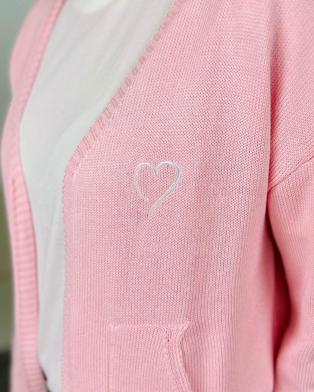 Herzlein® Cardigan "Vanessa" in Rosa