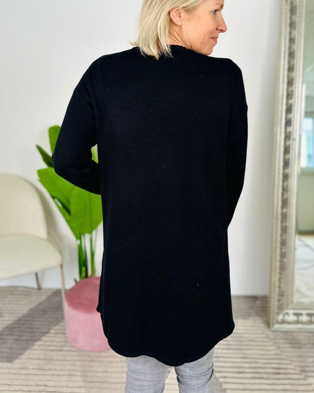 Herzlein® Cardigan "Vanessa" in Schwarz