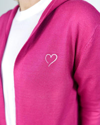 Herzlein® Cardigan in Himbeere