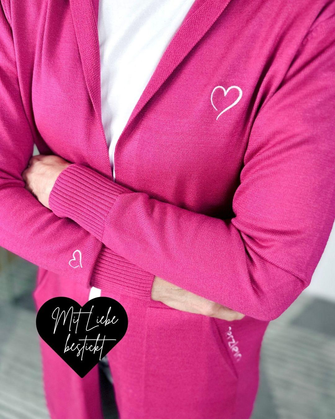 Herzlein® Cardigan in Himbeere