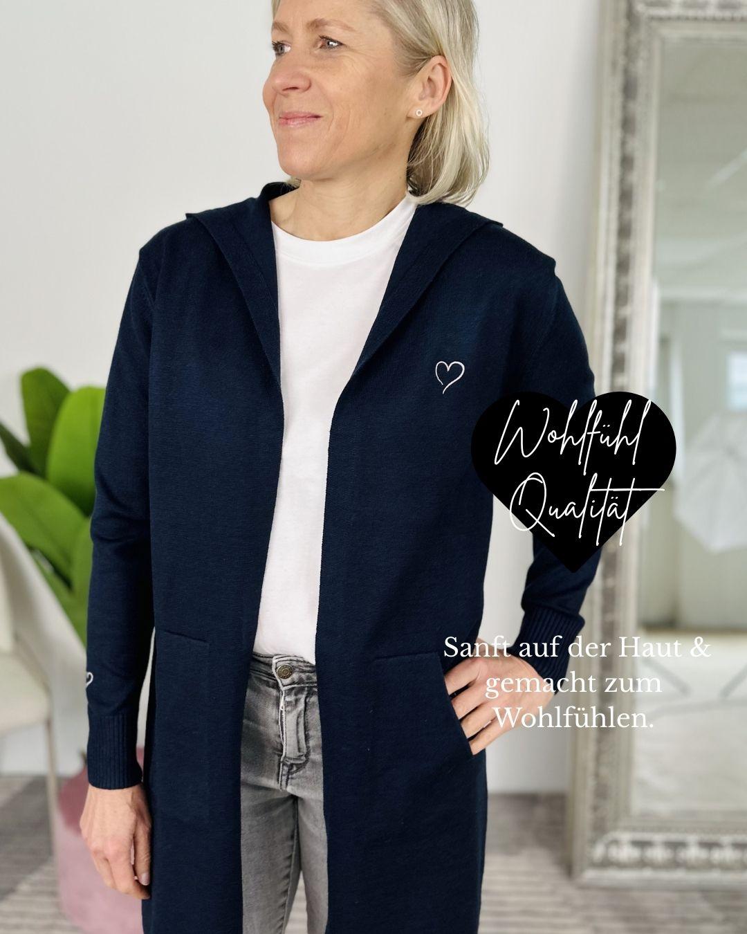 Herzlein® Cardigan in Navy Blau