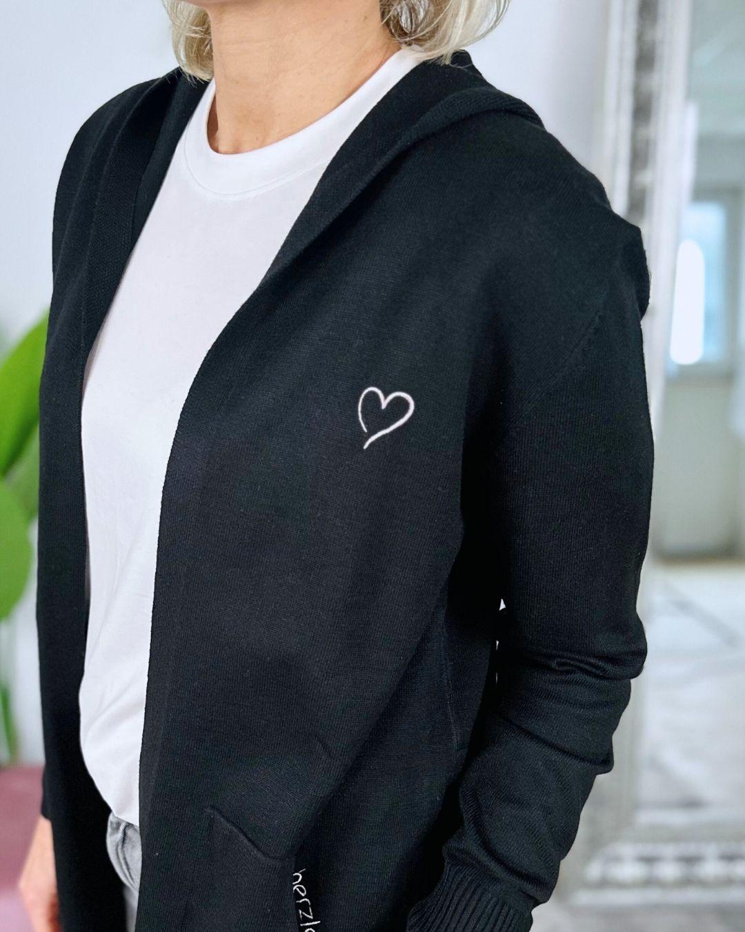 Herzlein® Cardigan in Schwarz