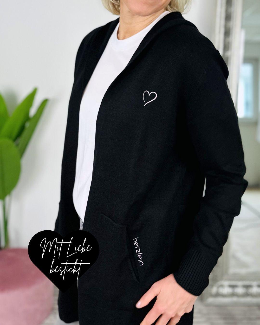 Herzlein® Cardigan in Schwarz