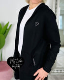 Herzlein® Cardigan in Schwarz