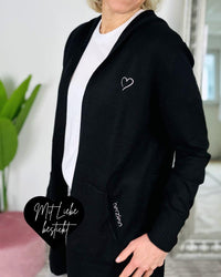 Herzlein® Cardigan in Schwarz