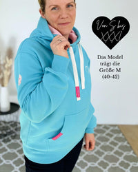 Herzlein® Cosy Hoodie "Herzchen" in Himmelblau