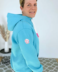 Herzlein® Cosy Hoodie "Herzchen" in Himmelblau