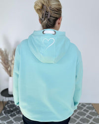 Herzlein® Cosy Hoodie "Herzchen" in Mint