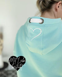 Herzlein® Cosy Hoodie "Herzchen" in Mint