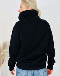 Herzlein® Hoodie "Drei Herzchen" in Schwarz