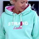 Herzlein® Hoodie "Strandliebe" in Mint