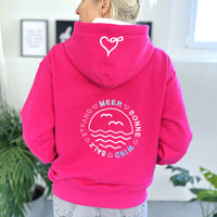 Herzlein® Hoodie "Strandliebe" in Pink