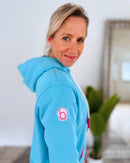 Herzlein® Hoodie "Vintage" in Himmelblau